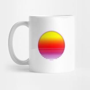 Outrun sunsent minimist circle Mug